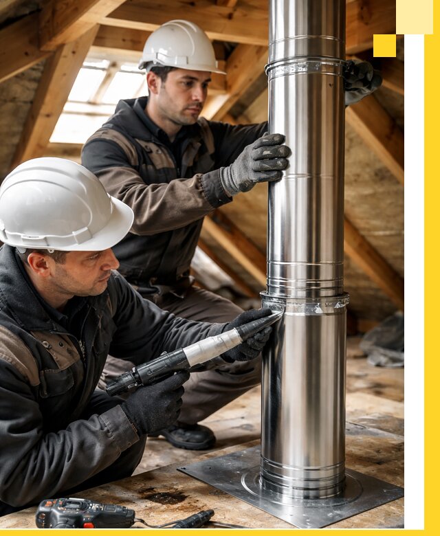 Монтаж дымоходов для каминов в Братске с гарантией качества