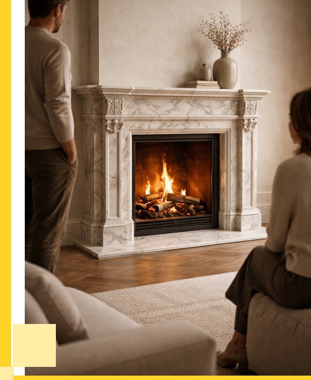 Мраморные камины под ключ в Братске от 255100 р. | ЭриданБрт