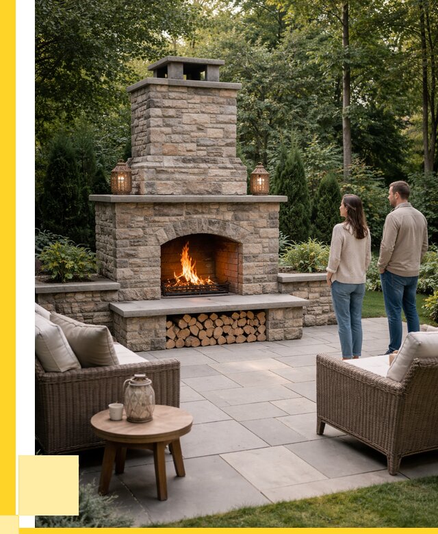 Уличные камины из кирпича в Братске от 153060 р. | ЭриданБрт