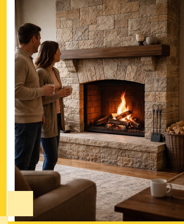 Каменные камины на заказ в Братске от 183672 р. | ЭриданБрт