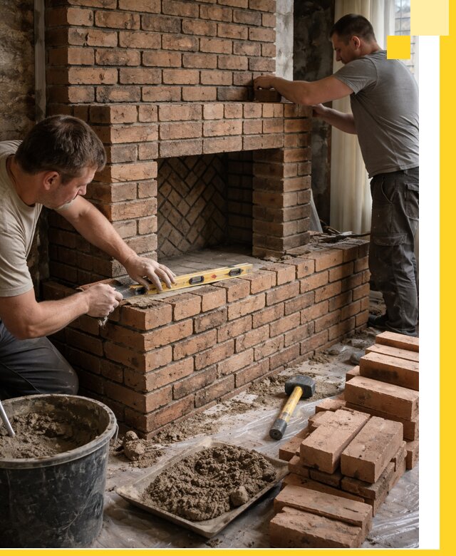 Изготовление и установка кирпичных каминов в Братске