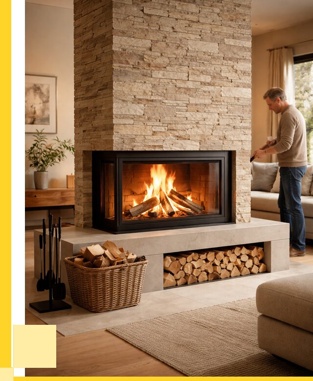 Дровяной камин под ключ в Братске от 204080 р. | ЭриданБрт