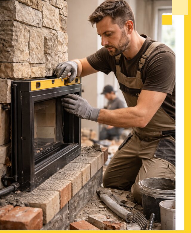 Дровяные камины под ключ в Братске: монтаж, обустройство