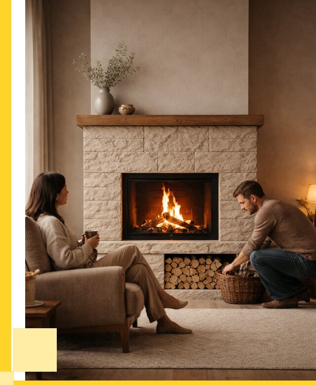 Камины для дома в Братске под ключ от 153060 р. | ЭриданБрт