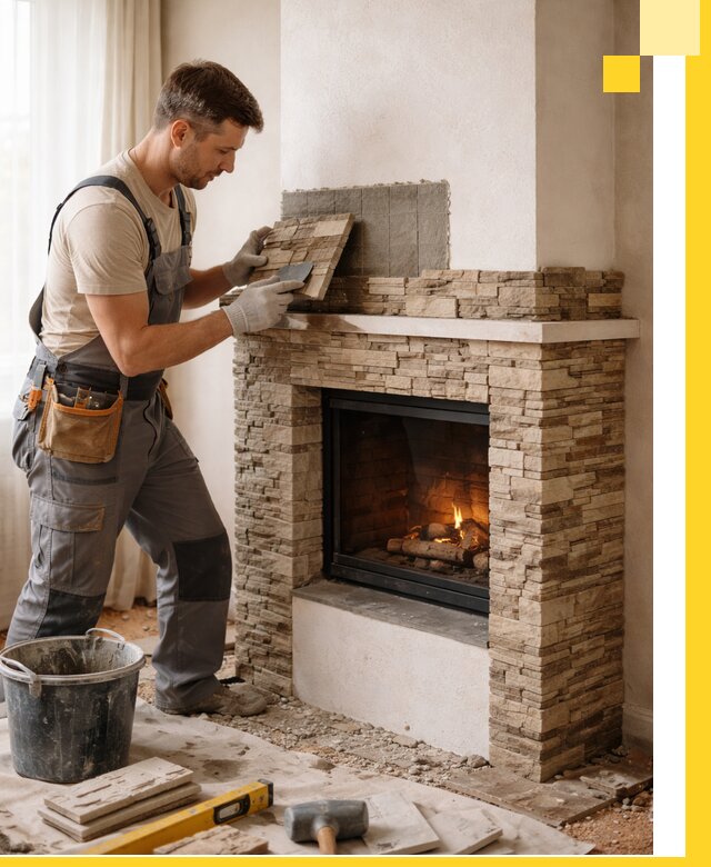 Изготовление и монтаж каминов для дома под ключ в Братске