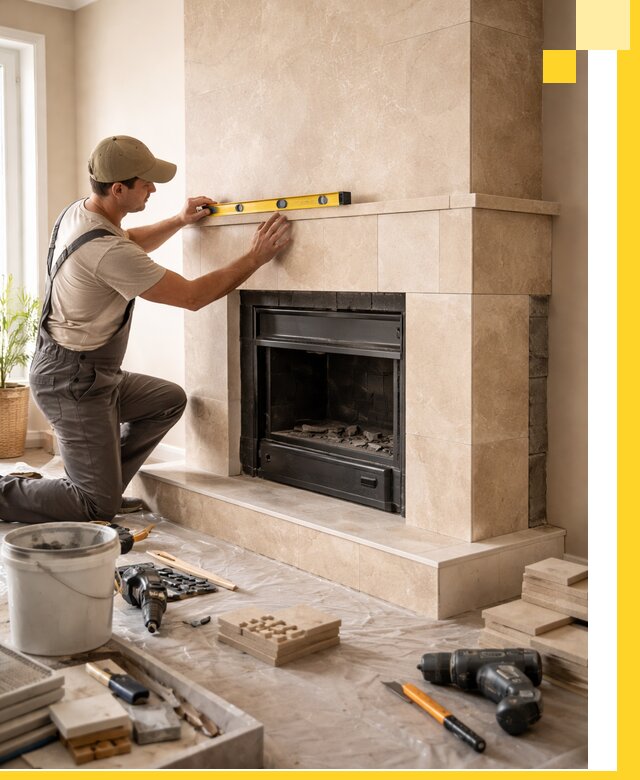 Установка и монтаж каминов в частном доме под ключ в Братске