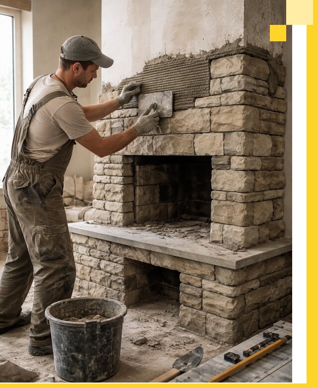 Строительство каминов под ключ в Братске от проектирования до монтажа