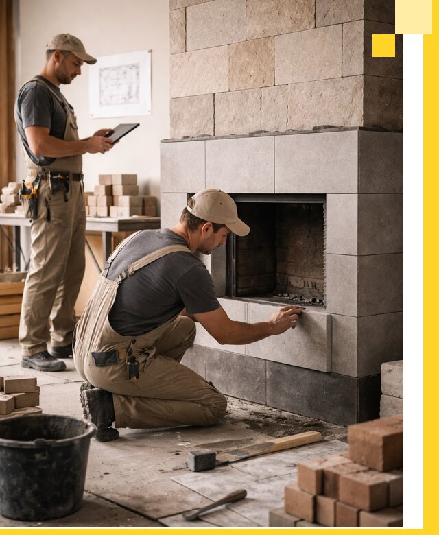 Индивидуальные проекты каминов и каминных систем в Братске