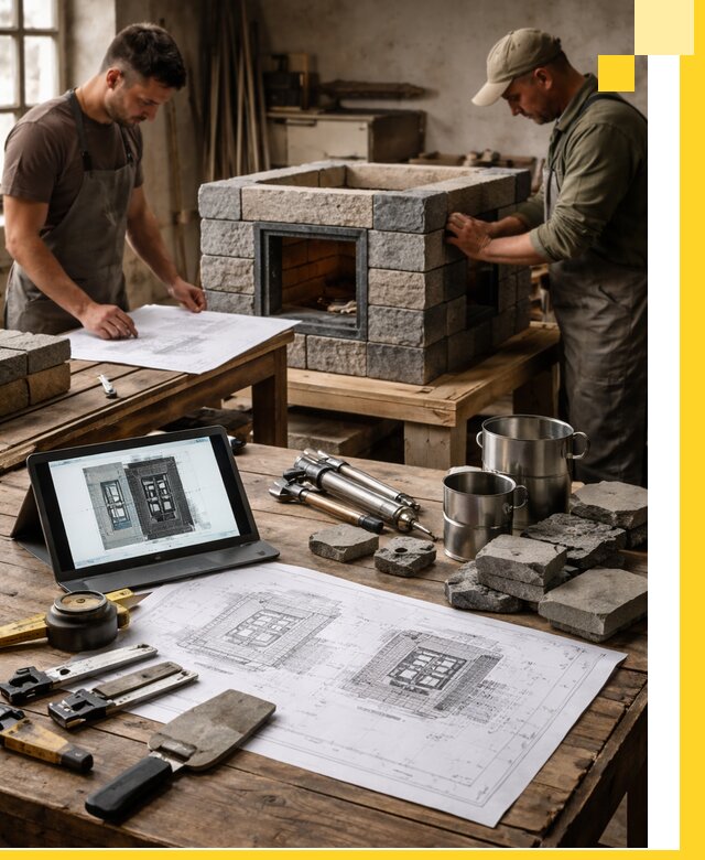 Разработка проектов печей с согласованием и монтажом в Братске