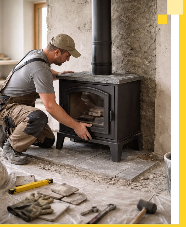 Профессиональный монтаж печей и каминов в Братске под ключ