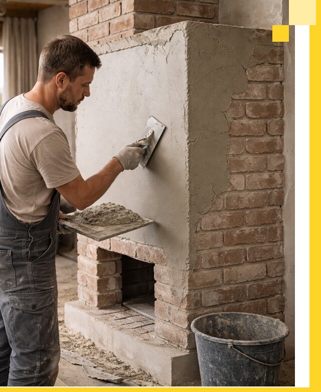 Отделка печей и облицовка каминов в Братске под ключ