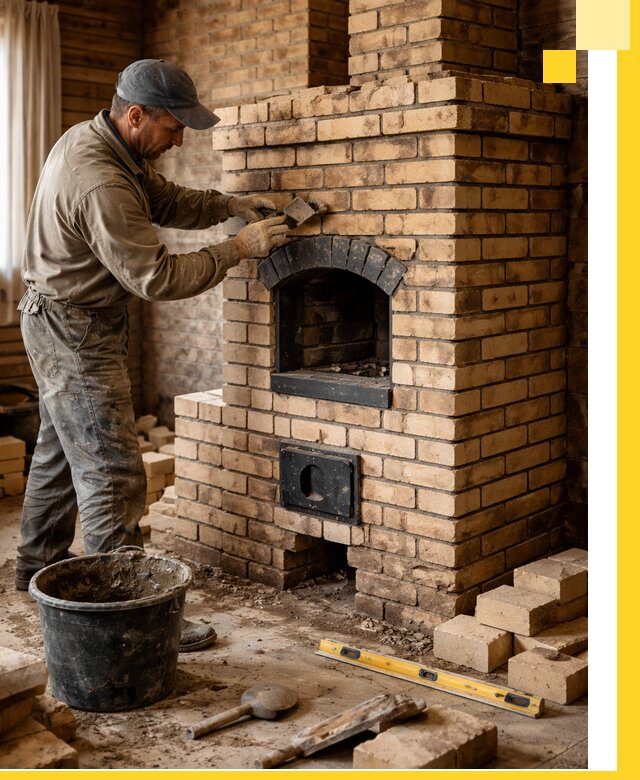 Кирпичные печи под ключ в Братске: проектирование и кладка
