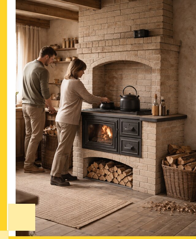 Печи с плитой в Братске от 45918 р. | ЭриданБрт — кирпичная печь