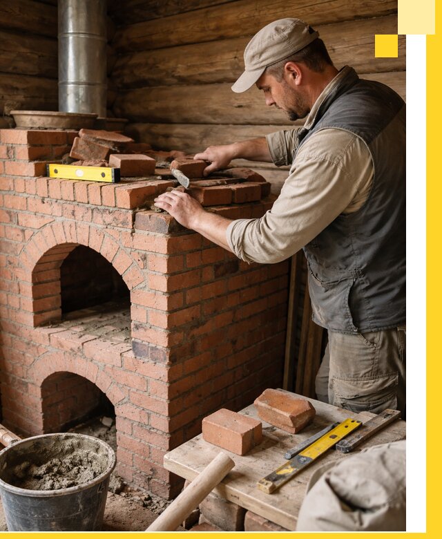 Изготовление и установка русских печей в Братске под ключ