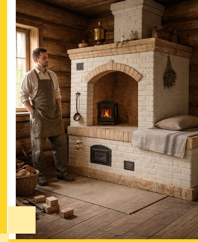 Русские печи с лежанкой под ключ в Братске от 153060 р. ЭриданБрт