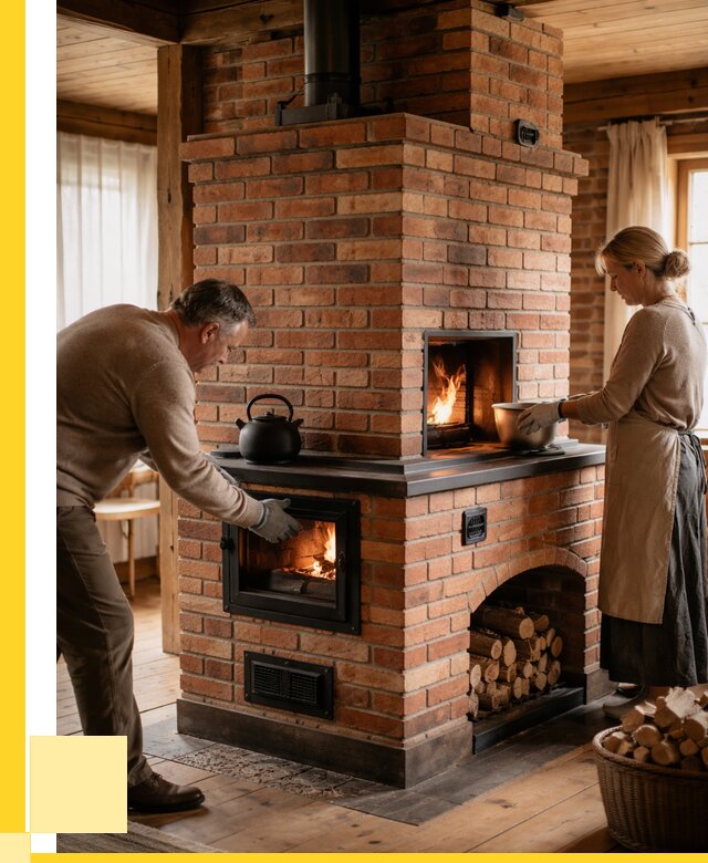 Печи для загородного дома под ключ в Братске от 81632 р. | ЭриданБрт