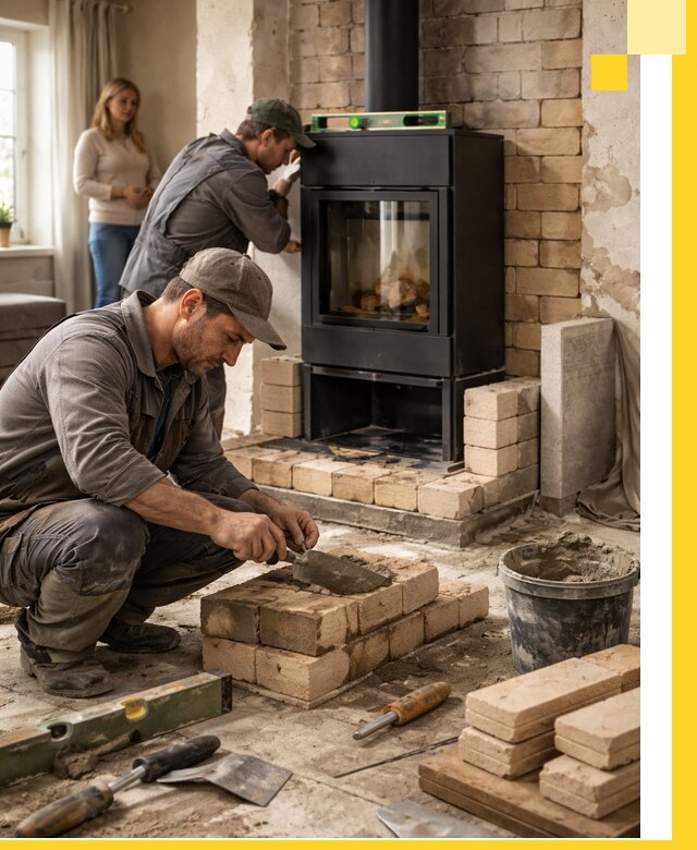 Печи и камины под ключ: проект, установка в Братске