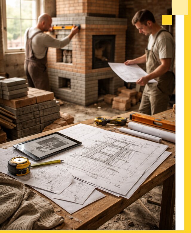 Проекты печей и каминов с индивидуальным дизайном в Братске