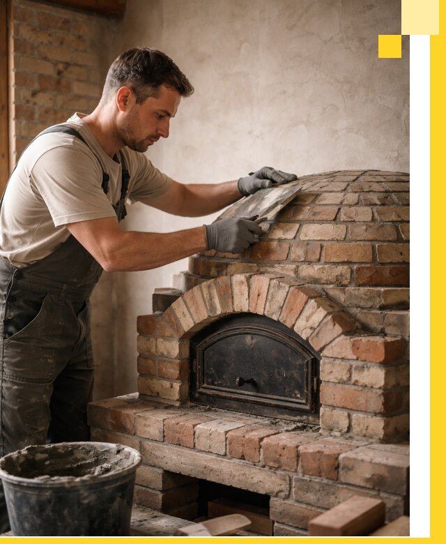 Изготовление и монтаж помпейских печей на заказ в Братске