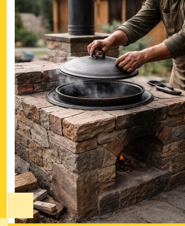 Печи для казана в Братске по цене от 18367 р. | ЭриданБрт