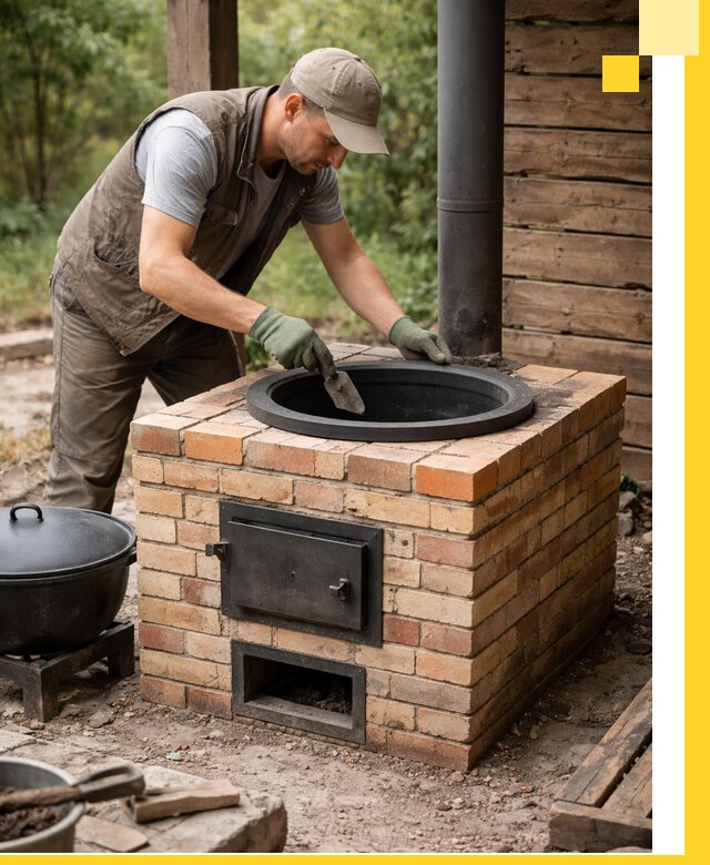 Изготовление и установка печей для казана в Братске под ключ