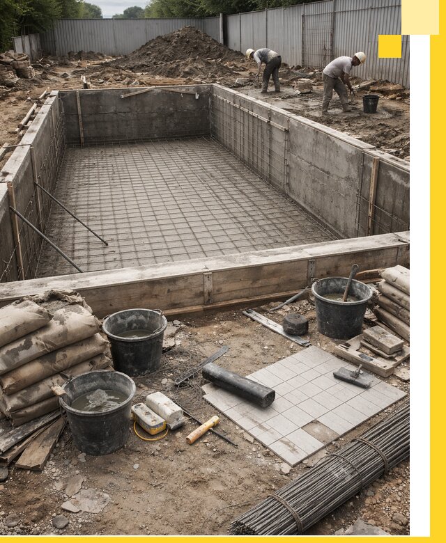 Строительство бассейнов под ключ в Братске, дизайн и монтаж