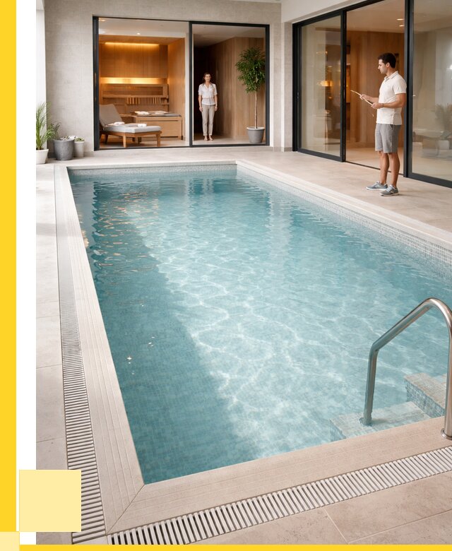 Отделка бассейна пленкой ПВХ в Братске от 3571 р. - ЭриданБрт