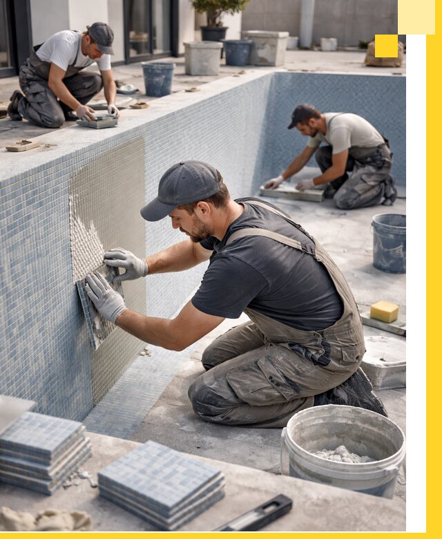 Облицовка бассейнов в Братске плитка мозаика гидроизоляция