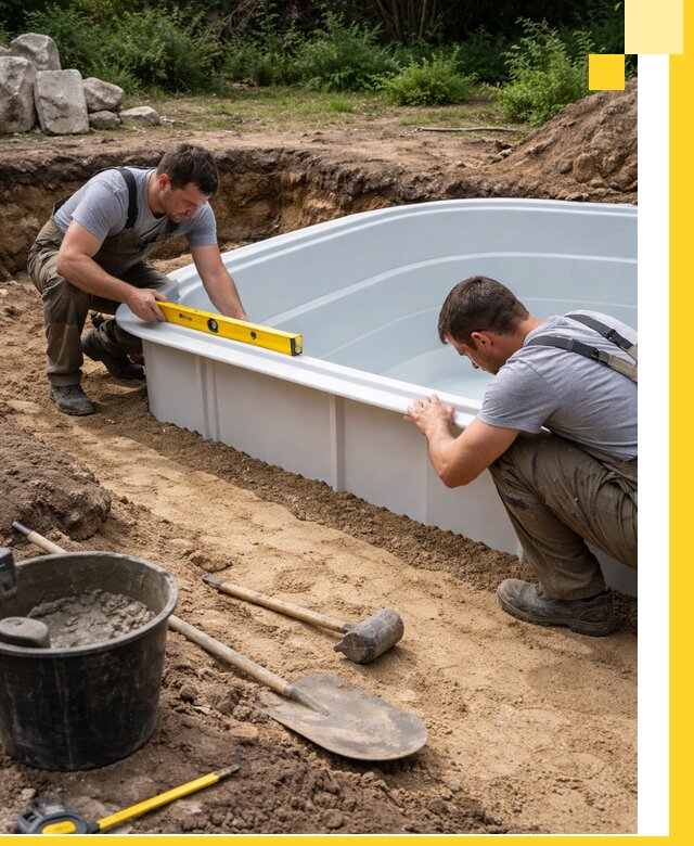 Производство и установка пластиковых бассейнов в Братске под ключ