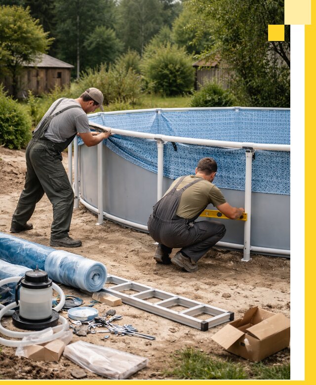 Установка и монтаж каркасных бассейнов в Братске под ключ