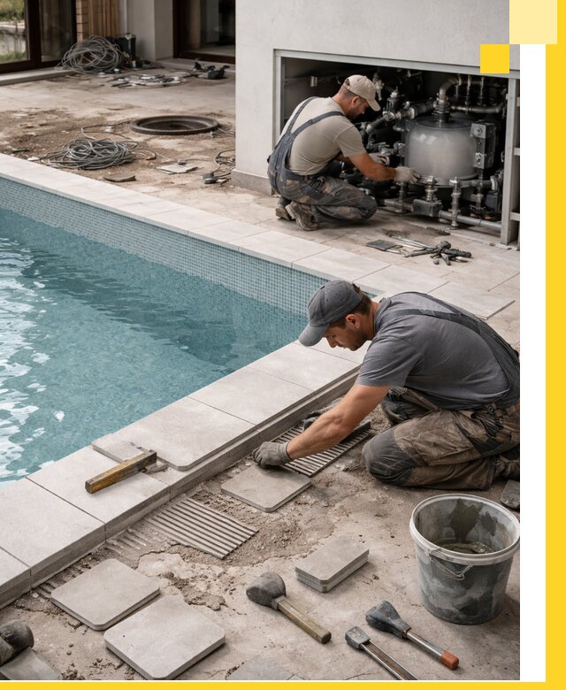 Строительство и монтаж бассейнов в коттедже в Братске