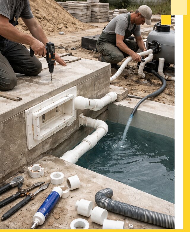 Строительство скиммерных бассейнов под ключ в Братске