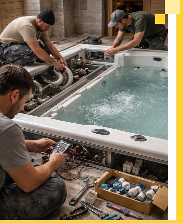 Гидромассажные бассейны под ключ в Братске, дизайн и монтаж