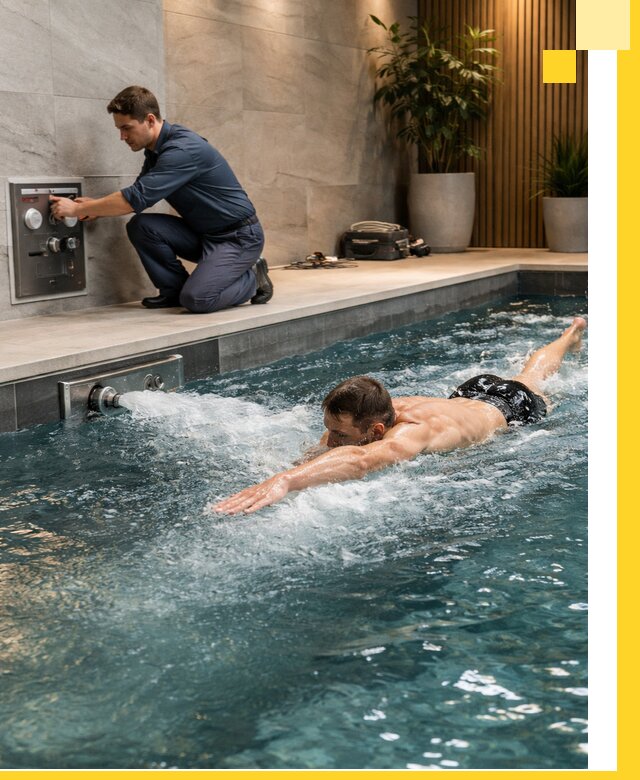 Проектирование и монтаж бассейнов с противотоком в Братске