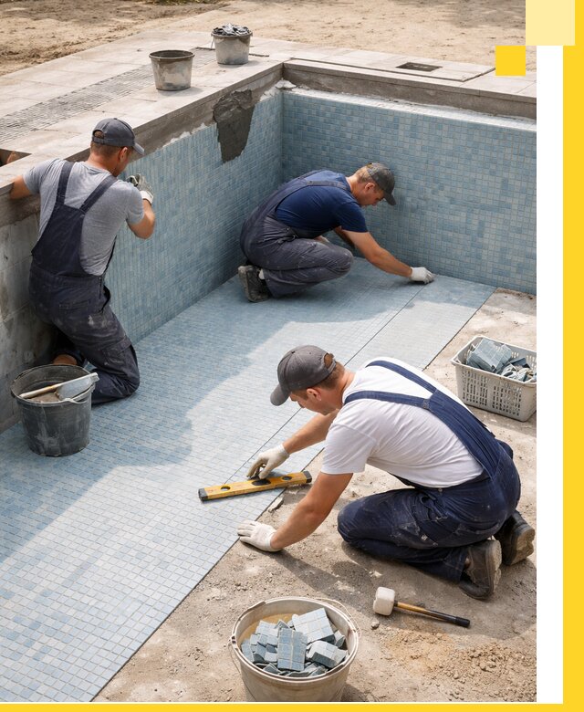 Укладка и установка плитки для бассейнов под ключ в Братске