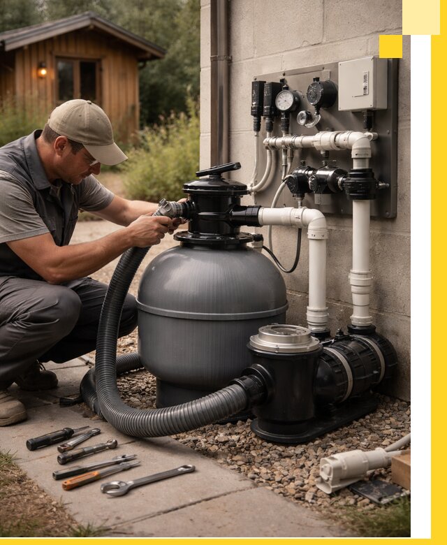 Продажа и монтаж фильтров и насосов для бассейнов в Братске