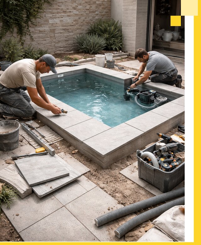 Мини бассейны под ключ в Братске, дизайн и установка