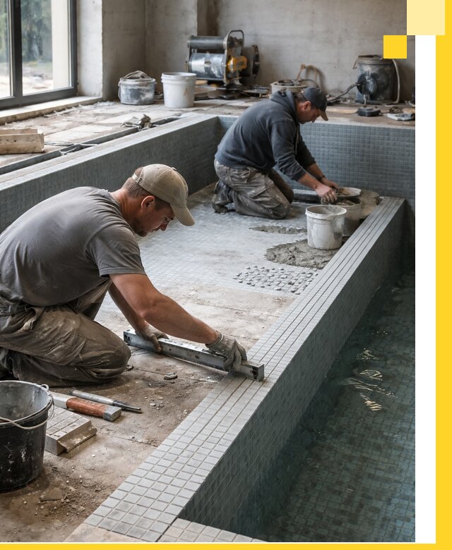 Строительство бассейна в частном доме в Братске под ключ