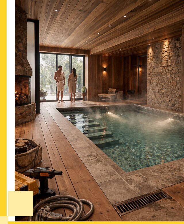 Проекты бань с бассейном под ключ в Братске от 76530 р., ЭриданБрт