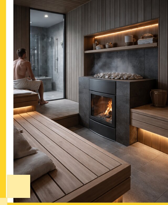 Проект сауны в частном доме в Братске от 35714 р. | ЭриданБрт