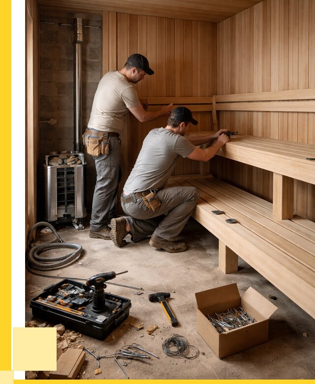 Монтаж саун под ключ в Братске от 122448 р. | ЭриданБрт