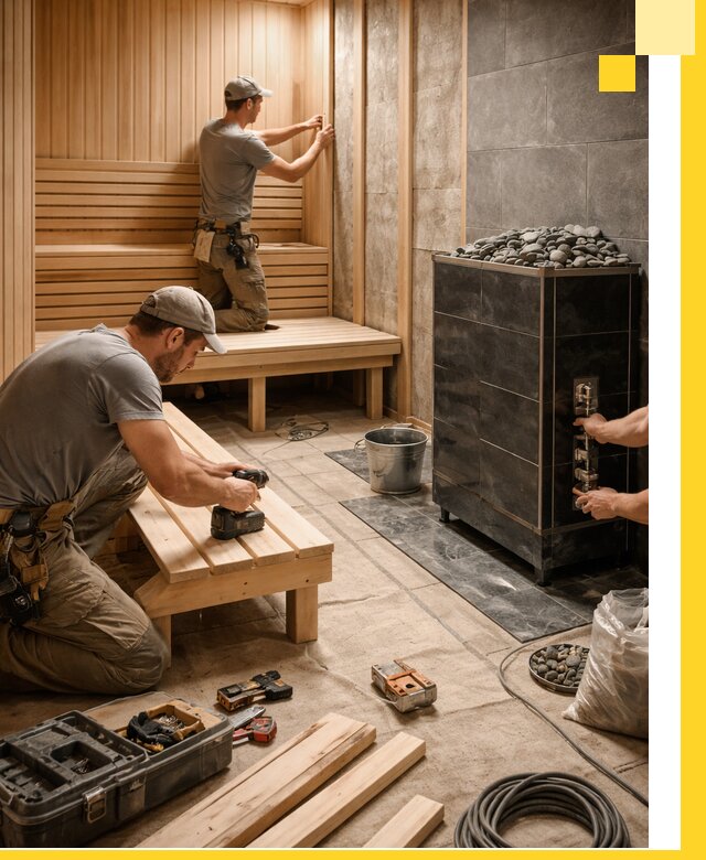 Дизайн и строительство интерьерных саун под ключ в Братске