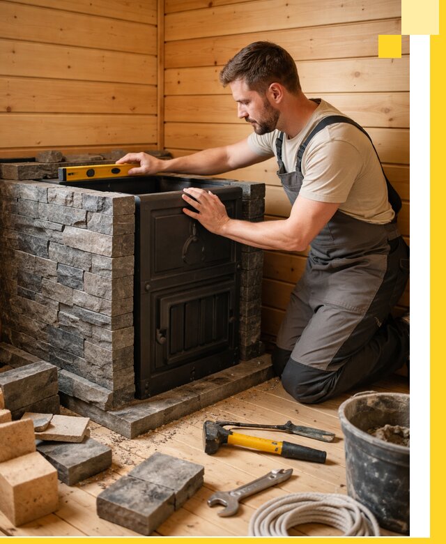 Производство и установка печей для саун под ключ в Братске