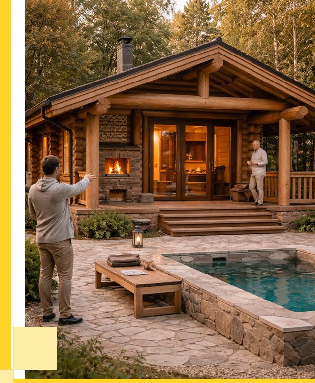 Проекты бань и хамам в Братске от 25510 р. | ЭриданБрт