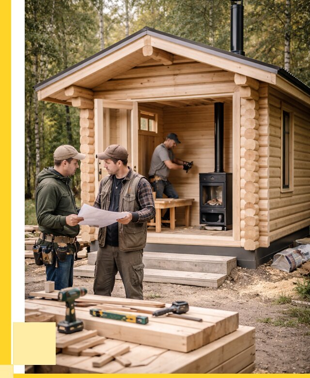 Монтаж бань под ключ в Братске — от 204080 р. | ЭриданБрт