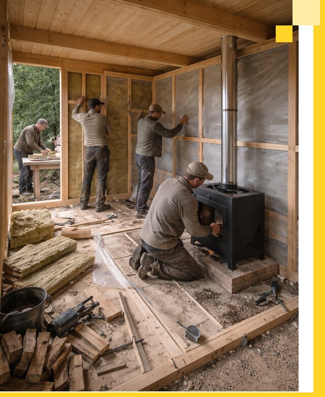 Профессиональный монтаж бань под ключ в Братске для дома