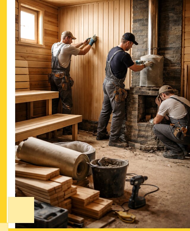 Ремонт бань под ключ в Братске от 45918 р. | ЭриданБрт