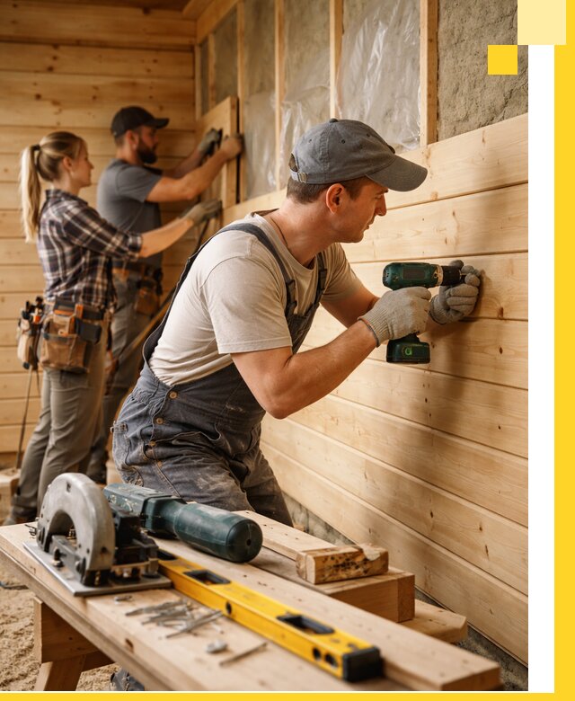 Обшивка бань под ключ в Братске: отделка стен и потолков