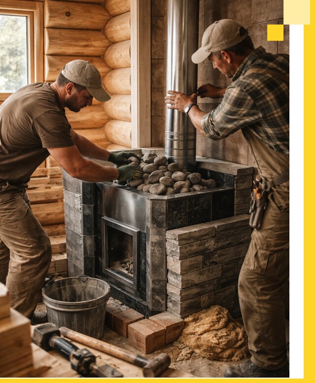 Строительство и отделка русских бань под ключ в Братске