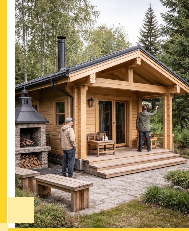 Деревянные бани под ключ в Братске от 459180 р. | ЭриданБрт